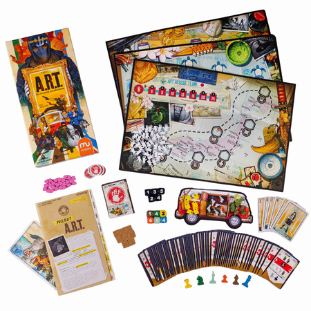 PROJEKT A.R.T. gra planszowa Na ratunek arcydziełom Muduko ART KOOPERACYJNA