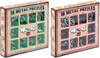 20 ŁAMIGŁÓWEK METALOWYCH zielony + fioletowy zestaw Puzzles puzzle z metalu