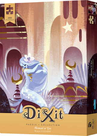 DIXIT MINI ROZSZERZENIE DODATEK KARTA PROMO do gra planszowa +PUZZLE 1000 Mermaid in Love