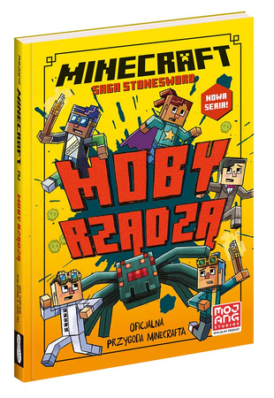 MINECRAFT SAGA STONESWORD T2 MOBY RZĄDZĄ książka POWIEŚĆ OFICJALNA PRZYGODA