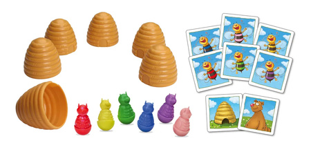 Gra Pszczółki gra planszowa dla dzieci 4+ MEMORY karty figurki pszczoły