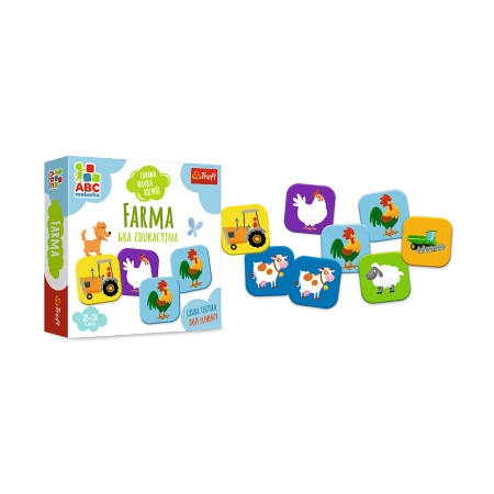 FARMA GRA EDUKACYJNA DLA DZIECI 2-3 LATA żłobek przedszkole DUŻE ELEMENTY