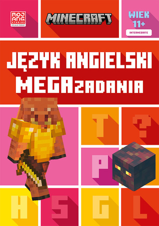 JĘZYK ANGIELSKI MEGA ZADANIA MINECRAFT zabawa i nauka książka dla dzieci 11+