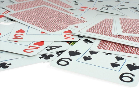 100% PLASTIK TALIA 55 KART COPAG DO GRY POKER TYSIĄC BRYDŻ KARTY PLASTIKOWE czerwone duży indeks Jumbo