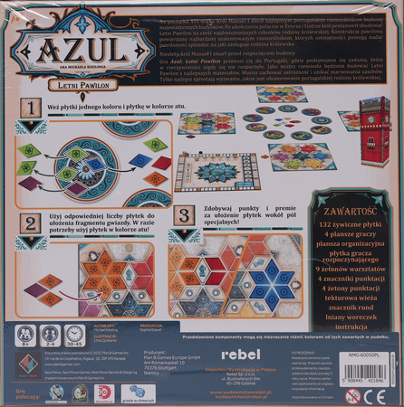 Azul Lśniący Pawilon DODATEK gra planszowa logiczna PIĘKNE płytki kafelki 