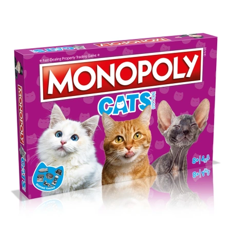 Monopoly Cats Edition gra planszowa angielska FAMILY ENGLISH BOARD GAME