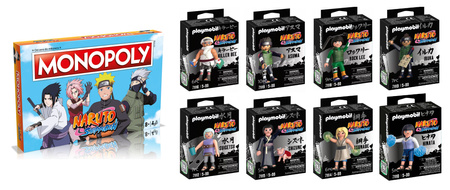 zestaw Monopoly Naruto +8 figurek playmobil naruto
