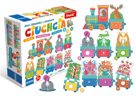 CIUCHCIA MAXI UKŁADANKA Z CYFERKAMI dla dzieci puzzle gra zabawka cyferki