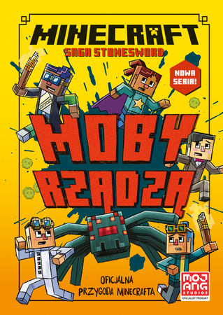 MINECRAFT SAGA STONESWORD T2 MOBY RZĄDZĄ książka POWIEŚĆ OFICJALNA PRZYGODA