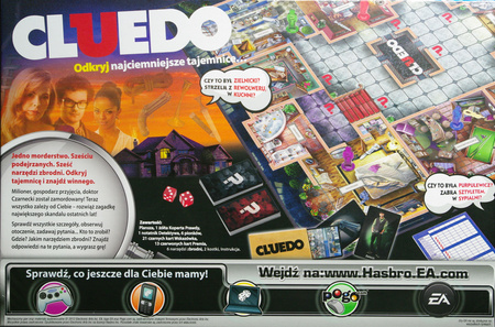 OUTLET CLUEDO kultowa gra planszowa HASBRO POLSKA Nowa
