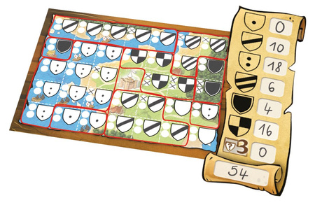 KINGDOMINO DUEL gra planszowa dla 2 osób graczy