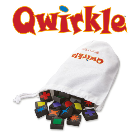 OUTLET QWIRKLE gra planszowa logiczna obrazkowe literaki domino LOGICZNA rodzinna