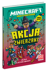 MINECRAFT SAGA STONESWORD AKCJA ZWIERZAKI książka POWIEŚĆ OFICJALNA PRZYGODA