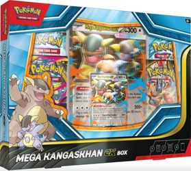 MEGA ZESTAW POKEMON TCG Kangaskhan ex Box promo 4x booster ORYGINALNE KARTY