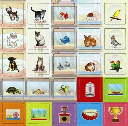 DOMOWE ZWIERZAKI pieski kotki mini zoo gra planszowa dla dzieci przedszkole