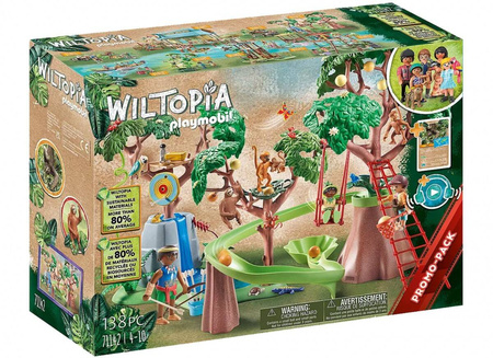 WIELKI PLAC ZABAW Tropikalny Wiltopia Playmobil 71142 10 ZWIERZĄT 3 FIGURKI