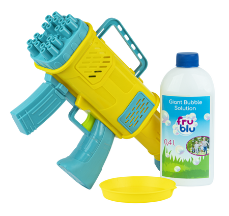 MEGA BLASTER 24 otwory karabin pistolet bańki mydlane +PŁYN DO BANIEK 400ml