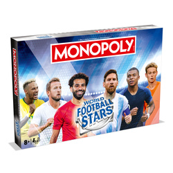 MONOPOLY World Football Stars karty piłkarskie piłkarze gra planszowa