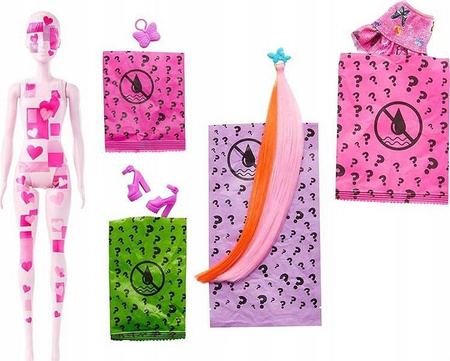 BARBIE Lalka Color Reveal seria totalny dżins denim