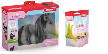 Schleich 2w1 PIĘKNA KLACZ konie koń PIĘKNE WŁOSY 42581 +AKCESORIA DO KONI