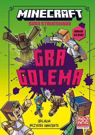 MINECRAFT SAGA STONESWORD T 5 GRA GOLEMA książka POWIEŚĆ OFICJALNA PRZYGODA
