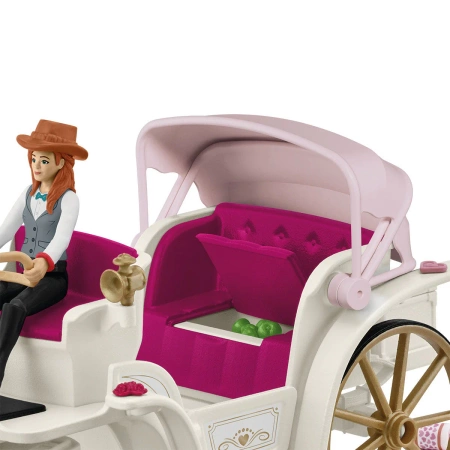 SCHLEICH 42641 Kareta weselna WIELKI ZESTAW HORSE CLUB konie 109 ELEMENTÓW 
