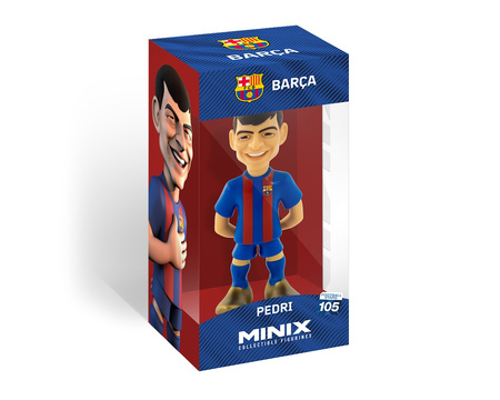 2x FIGURKA MINIX FC BARCELONA ROBERT LEWANDOWSKI +PEDRI KOLEKCJONERSKA 12cm