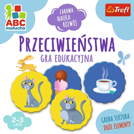 PRZECIWIEŃSTWA GRA EDUKACYJNA DLA DZIECI 2-3 LATA ABC żłobek przedszkole