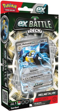 Battle Deck Melmetal ex karty Pokemon talia do gry +plansza moneta pudełko ORYGINALNE KARTY