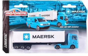 TIR CIĘŻARÓWKA KONTENEROWA MAN MAERSK auto model MAJORETTE METALOWA RUCHOMA