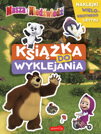 MASZA I NIEDŹWIEDŹ NAKLEJKI WIELOKROTNE książka książeczka dla dzieci