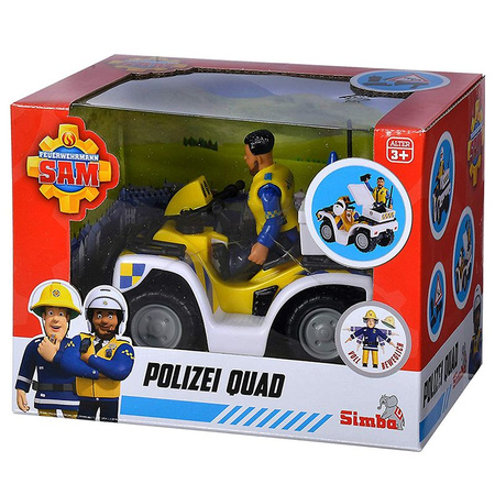 STRAŻAK SAM QUAD POLICJA pojazd +figurka lornetka megafon zabawka dla dzieci
