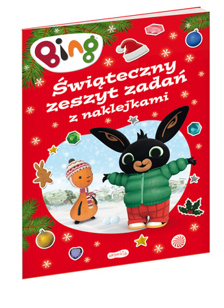 BOŻE NARODZENIE BING dla dzieci kolorowanka szlaczki zadania naklejki książka książeczka
