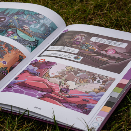 KOTKI I SMOKI KOMIKS PARAGRAFOWY DLA DZIECI PRZEBUDZENIE WULKANU książka gra
