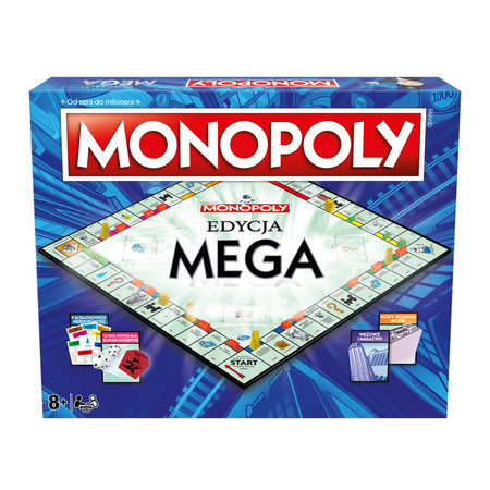 Monopoly MEGA gra planszowa dla przedszkól seniorów WIELKA POLSKA EDYCJA
