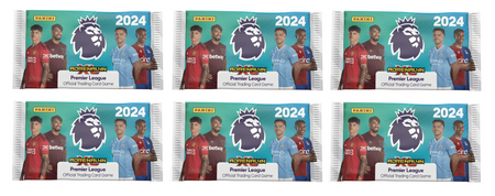 6x PANINI KARTY PIŁKARSKIE Saszetka Premier League 2024 Adrenalyn ORYGINALNE