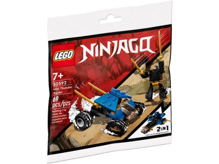 2w1 LEGO NINJAGO 30592 zestaw z serii dla dzieci POJAZD +LUDZIK 69 klocków