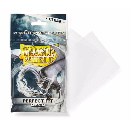 Protektory Perfect Fit Size 100 szt Dragon Shield wewnętrzne Przezroczyste