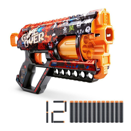 WYRZUTNIA X-SHOT GAME OVER SKINS GRIEFER NA pistolet +strzałki do wyrzutni