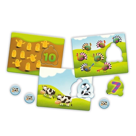 3w1 ZAWODY +CYFERKI + ZEGAR GRA DLA DZIECI PLANSZOWA EDUKACYJNA RODZINNA 3+