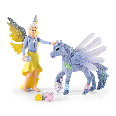 Schleich 42523 BAYALA Kwiat weterynarza zestaw MAGIA figurki PREMIUM kwiaty