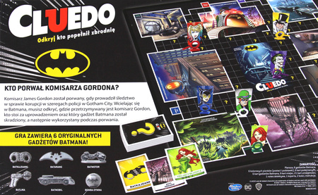 CLUEDO BATMAN DC gra planszowa Hasbro film tv POLSKA EDYCJA ORYGINALNA 8+