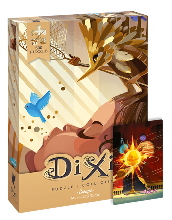 DIXIT MINI ROZSZERZENIE DODATEK KARTA PROMO do gra planszowa +PUZZLE 500 Escape