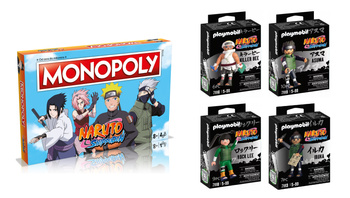 ZESTAW 5w1 MONOPOLY Naruto + 4 figurki ANIME dla fanów figurka PREMIUM