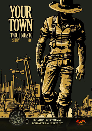 YOUR TOWN Twoje miasto komiks książka gra planszowa paragrafowa ED. POLSKA