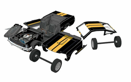 MUSTANG KOLEKCJONERSKI Shelby GT350-H SAMOCHÓD MODEL PUZZLE 3D Revell 33cm