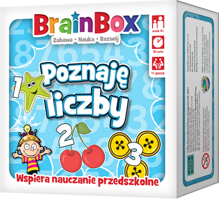 BrainBox PRZEDSZKOLE Liczby Brain Box gra planszowa