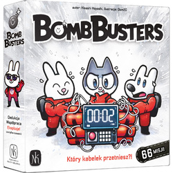 BOMB BUSTERS gra planszowa kooperacyjna Nasza Księgarnia 10+