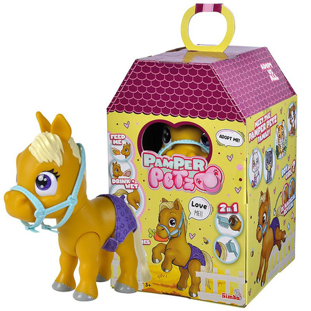 PAMPER PETZ KONIK INTERAKTYWNY PIELUSZKOWY GANG KUCYK SIKA PIJE MA SMOCZEK