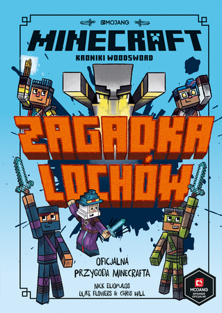 MINECRAFT SAGA WOODSWORD Zagadka Lochów książka POWIEŚĆ OFICJALNA PRZYGODA